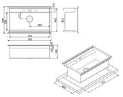 Мойка Smeg VQMX79 фото 3 в Челябинске