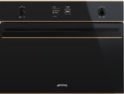 Компактный духовой шкаф комбинированный с микроволновой печью Smeg SF4603MCNR