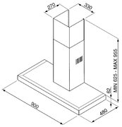 Вытяжка Smeg KSE91X-1 фото 2 в Челябинске