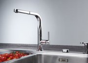 Смеситель Franke Sinos оптика нержавеющей стали, выдвижной шланг фото 2 в Челябинске