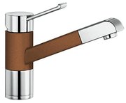 Смеситель Blanco Zenos-S chrome/Silgranit жемчужный фото 2 в Челябинске