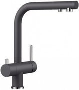 Смеситель Blanco FONTAS II SILGRANIT + фильтр для воды BWT-БАРЬЕР EXPERT STANDARD темная скала фото в Челябинске