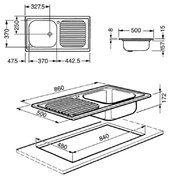 Мойка Smeg LX861S-2 фото 2 в Челябинске