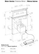 Встраиваемая в столешницу вытяжка Pando E-320/120 INOX V.950 SEC фото 3 в Челябинске
