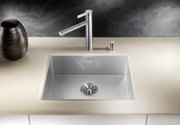 Мойка Blanco ZEROX 500-U Durinox® отводная арматура InFino® 526243 Dark Steel фото 2 в Челябинске