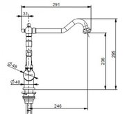 Смеситель Franke Old England Clear Water хром фото 2 в Челябинске