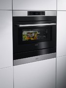Духовой шкаф с СВЧ CombiQuick AEG KMK768080M фото 2 в Челябинске