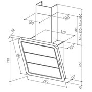 Вытяжка Faber Galaxy X/V WH A75 фото 2 в Челябинске