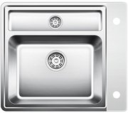 Мойка Blanco Statura 6-IF Crystal белое стекло нержавеющая сталь фото в Челябинске