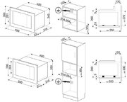 Встраиваемая микроволновая печь Smeg FMI120B3 фото 3 в Челябинске