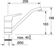 Смеситель Franke 750 хром фото 3 в Челябинске