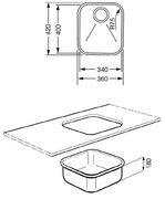 Мойка Smeg UM40 фото 2 в Челябинске