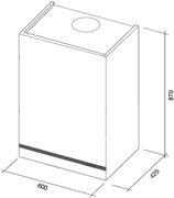 Вытяжка Falmec Vision 60 ix (800) ECP без TV фото 3 в Челябинске