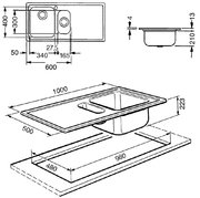 Мойка Smeg LMN102S фото 2 в Челябинске