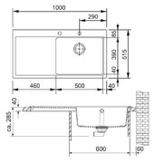 Мойка Franke MTG 611 сахара (чаша слева) фото 2 в Челябинске