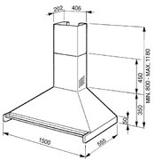 Вытяжка Smeg KD150X-2 фото 2 в Челябинске