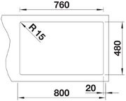 Мойка BLANCO LEGRA 8 SIlgranit кофе, чаша слева фото 4 в Челябинске