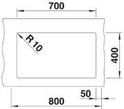 Мойка Blanco ROTAN 700-U Silgranit антрацит фото 4 в Челябинске