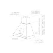 Вытяжка ELICA MENSOLA WH/A/60 FRASSINO фото 4 в Челябинске