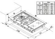 Газо-электрическая панель Bertazzoni PM36 3 I0 X фото 4 в Челябинске