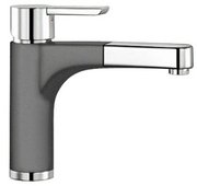 Смеситель Blanco Pylos-S chrome/Silgranit темная скала фото в Челябинске