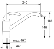Смеситель Franke 810 хром фото 2 в Челябинске