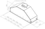 Встраиваемая вытяжка Pando GTI/510 IX V1050 ECO SEC PLUS фото 4 в Челябинске