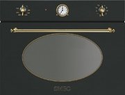 Компактный духовой шкаф с СВЧ Smeg SF4800MCA