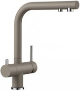 Смеситель Blanco FONTAS II SILGRANIT + фильтр для воды BWT-БАРЬЕР EXPERT STANDARD серый беж фото в Челябинске