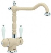 Смеситель Franke Old England бежевый (с двумя ручками) фото в Челябинске