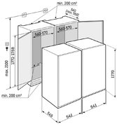 Встраиваемый холодильник Liebherr IXRFS 5125 (SIFNSe 5128 + IRBSd 5120) фото 4 в Челябинске