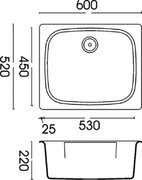Мойка Smeg LSE60P фото 2 в Челябинске