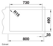 Мойка BLANCO ANDANO 700-IF/A нержавеющая сталь, клапан-автомат фото 4 в Челябинске
