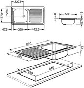 Мойка Smeg LX861D-2 фото 2 в Челябинске