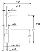 Смеситель Franke 260 хром фото 2 в Челябинске
