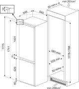 Встраиваемый холодильник Smeg C8175TNE фото 4 в Челябинске