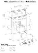 Встраиваемая в столешницу вытяжка Pando E-320/120 IX-CR.TOUCH V.2000 фото 4 в Челябинске