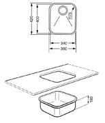 Мойка Smeg UM40RA2 фото 2 в Челябинске