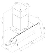 Вытяжка Pando P-725/90 CR.BLANCO V.850 ECO SEC PLUS фото 2 в Челябинске