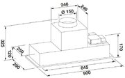 Встраиваемая вытяжка Fulgor Milano FBHD 900 PT X фото 3 в Челябинске