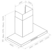 Вытяжка Pando P-825/60 IX V.850 ECO SEC PLUS фото 3 в Челябинске