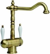 Смеситель Franke Old England Clear Water бронза фото в Челябинске