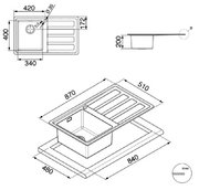 Мойка Smeg LMN861S фото 2 в Челябинске