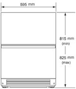 Встраиваемый под столешницу конвертируемый холодильник Signature Kitchen Suite SKSUD2402E фото 3 в Челябинске