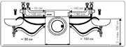 Отдельностоящая стиральная машина с сушкой Korting KWD 58L1496 фото 4 в Челябинске