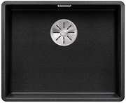 Мойка Blanco SUBLINE 500-F отводная арматура InFino® антрацит фото в Челябинске