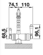 Смеситель Blanco SORA Хром + фильтр для воды BWT-БАРЬЕР EXPERT STANDARD полированная латунь фото 3 в Челябинске