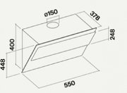 Вытяжка Falmec VERSO 55 WHITE 550 (800) фото 4 в Челябинске