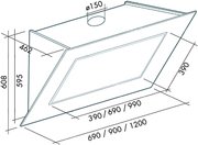 Вытяжка Falmec Quasar 120 Vetro (800) STEC gray фото 3 в Челябинске