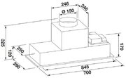 Встраиваемая вытяжка Fulgor Milano FBHD 700 PT X фото 3 в Челябинске